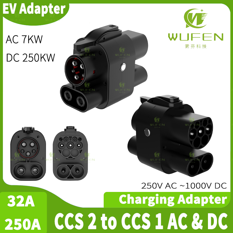 Ccs2 To Ccs1 Fast Charge Adapter 250Kw - WUFEN AC 및 DC CCS2 to