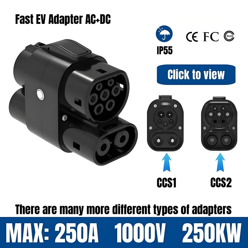 Ccs2 To Ccs1 Fast Charge Adapter 250Kw - EV 충전 어댑터 250A 250KW 다양한