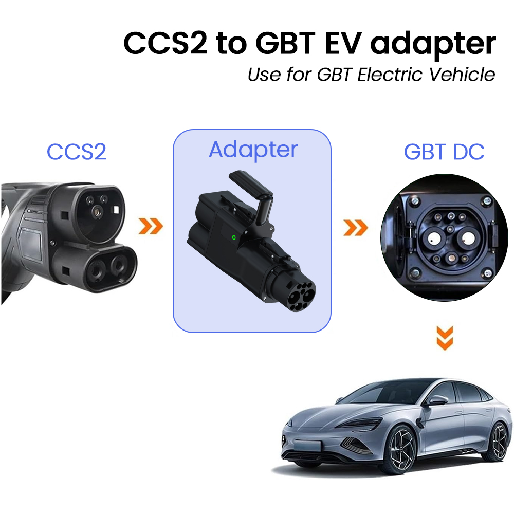 Gb/T To Ccs2 200A Fast Charging Adapter - CCS2 to GB/T EV 컨버터 어댑터,