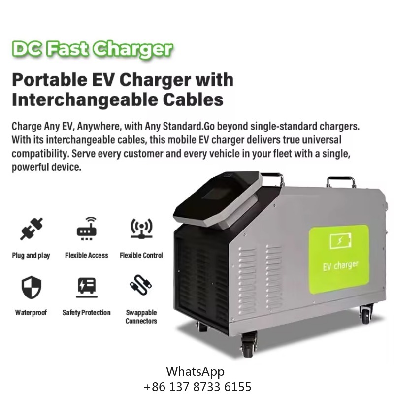 Portable Dc Fast Charger 20Kw Ccs2 - 가정용 모바일 DC 전기차 충전기 7kW
