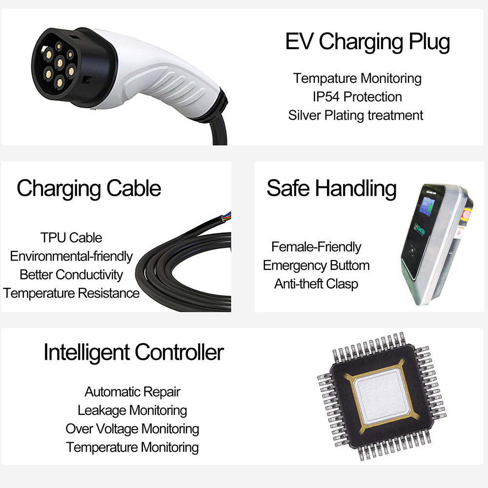 보머른 7kw 11kw 22kw AC 전기차 월박스 충 - 22Kw Wallbox Type 2 Ocpp Rfid 리뷰 및 가격