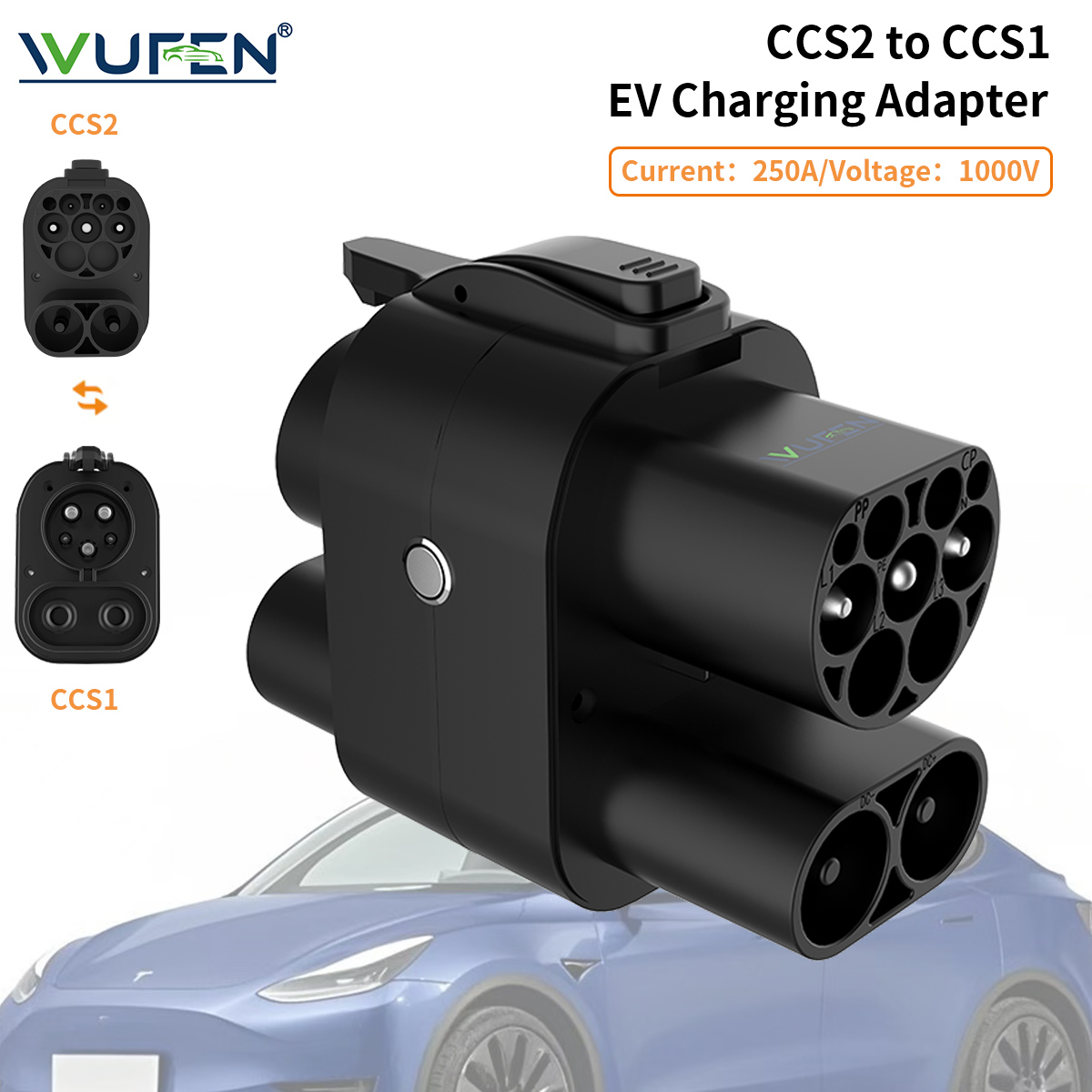 WUFEN CCS2 - CCS1 어댑터 EV 충전기의  - Ccs2 To Ccs1 Fast Charge Adapter 250Kw 리뷰 및 가격