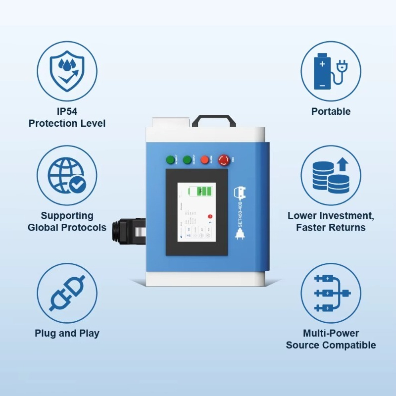 OEM 20kW 레벨 3 가정용 휴대용 DC 고속 전기 - Portable Dc Fast Charger 20Kw Ccs2 리뷰 및 가격