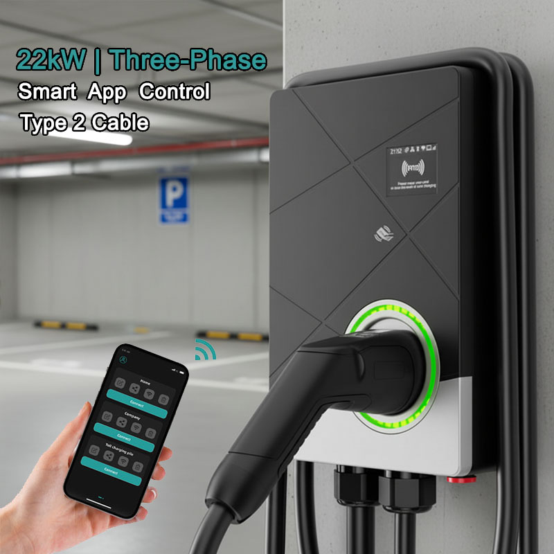 3상 22kW 스마트 EV 충전기 월박스 32A 타입  - 22Kw Wallbox Type 2 Ocpp Rfid 리뷰 및 가격