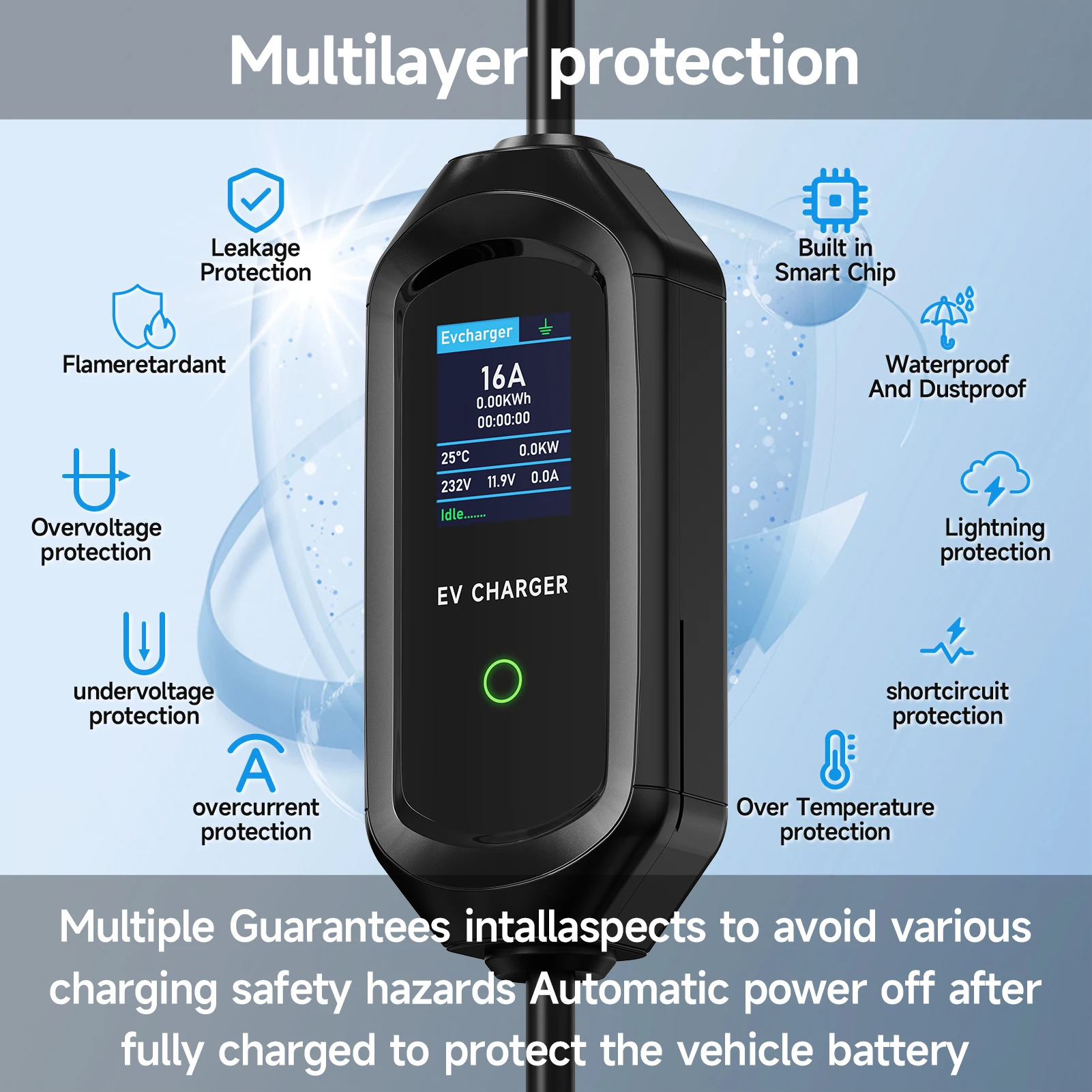 로이아 11kW/22KW 타입2 16A/32A 휴대용  - Portable Ev Charger 32A Type 2 Cee Plug 리뷰 및 가격