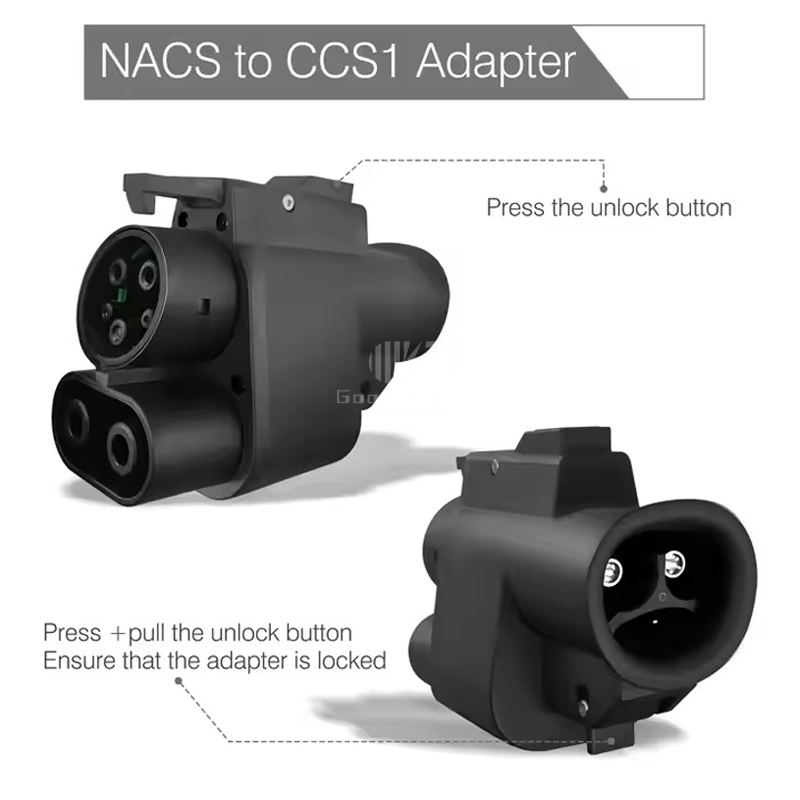 NACS 테슬라를 CCS1 500A 250KW 1000 - Ccs2 To Ccs1 Fast Charge Adapter 250Kw 리뷰 및 가격