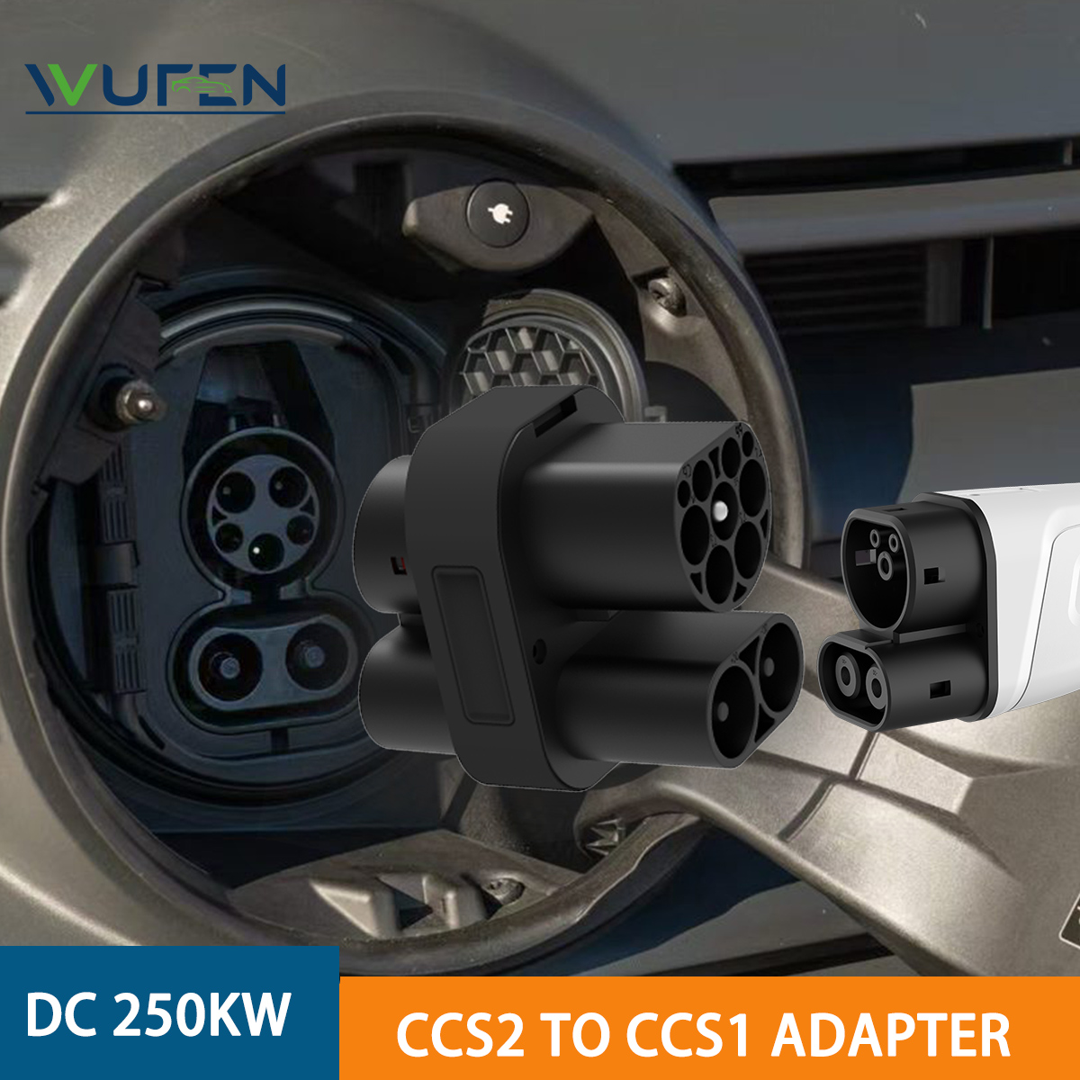 WUFEN 250KW CCS2-CCS1 어댑터 DC 2 - Ccs2 To Ccs1 Fast Charge Adapter 250Kw 리뷰 및 가격