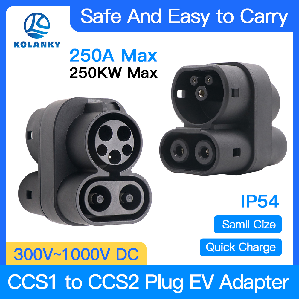 CCS1 - CCS2 EV 충전기 어댑터 250A EV - Ccs2 To Ccs1 Fast Charge Adapter 250Kw 리뷰 및 가격